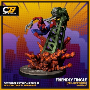 Spider-Man 40mm Scale Miniature | Crisis Protocol Proxy | C27