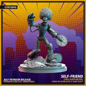 Warlock 40mm Scale Miniature | Crisis Protocol Proxy | C27