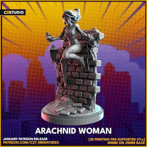 Julia Carpenter Spiderwoman | 40mm Scale Miniature | Crisis Protocol Proxy | C27