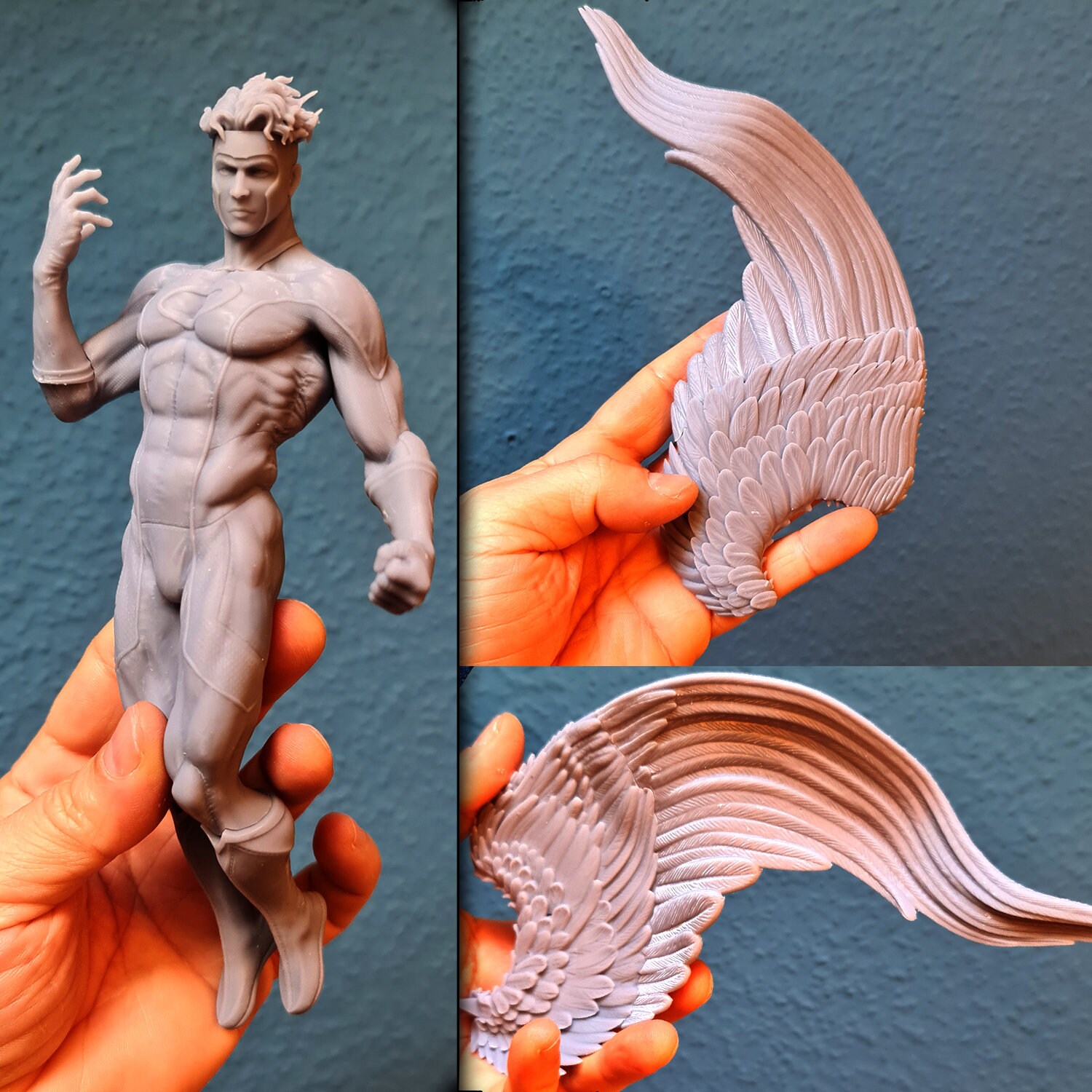 ANGEL Xmen Resin Statue Model Kit 1/10 Scale Sculpture Etsy