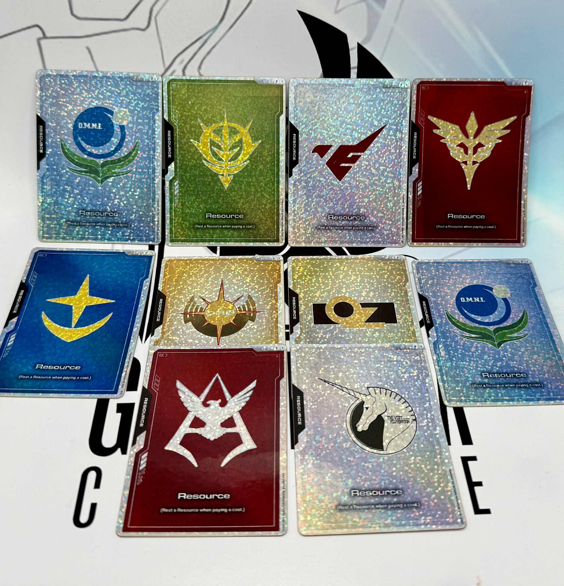Custom Gundam TCG Resource Foil Proxy Cards: Luster Card Stock - Etsy