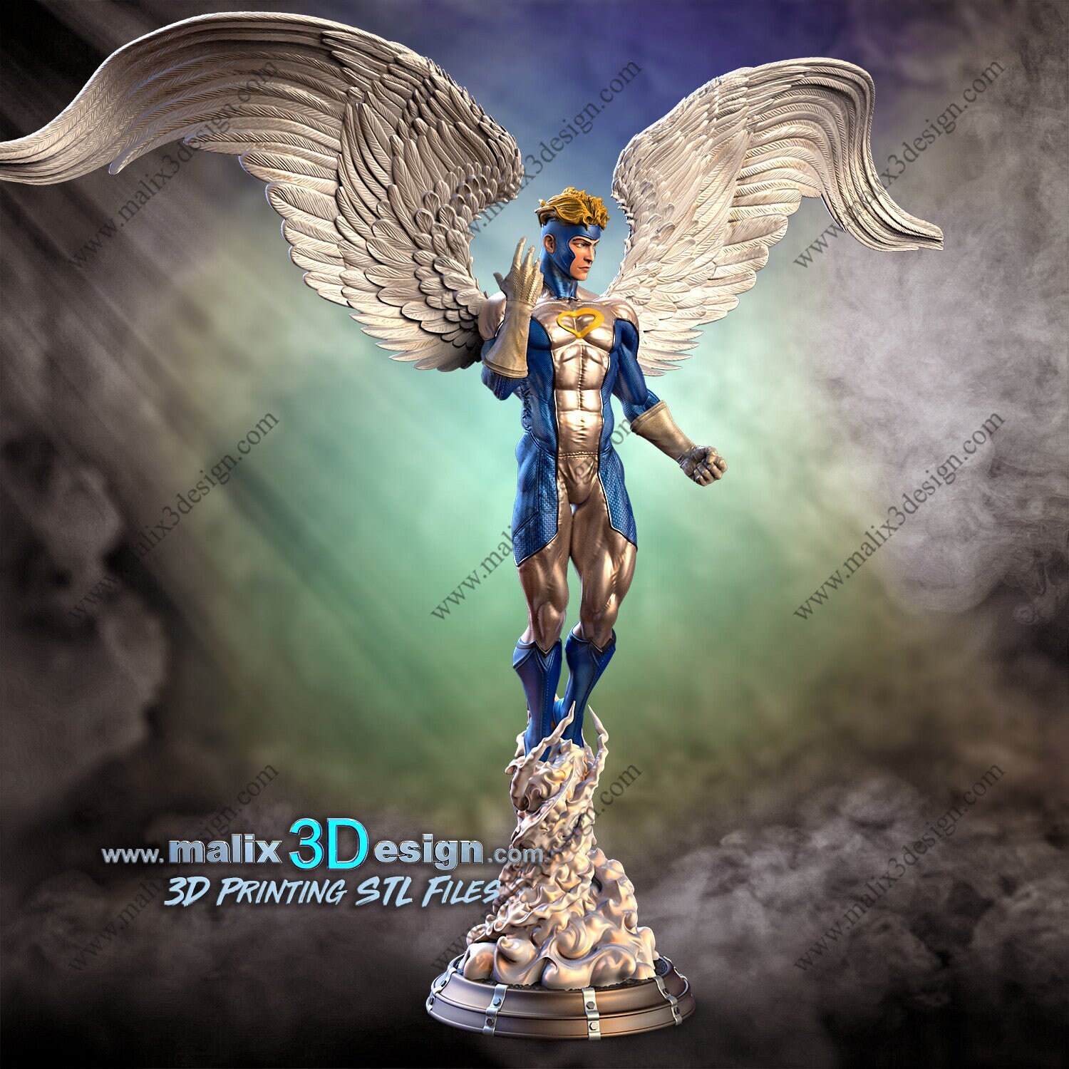 ANGEL Xmen Resin Statue Model Kit 1/10 Scale Sculpture Etsy