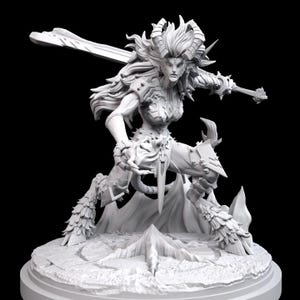 Magik Demon Form 40mm Scale Miniature | Crisis Protocol Proxy |