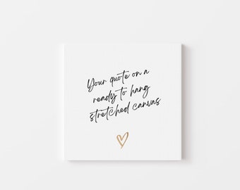 Custom Quote Canvas, Personalized Text Print, Minimalist Wall Art, Custom Quote Sign, Bible Verse Poster, Typography Quote, Custom Name Sign