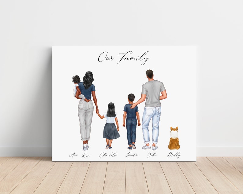 Upgrade Your 20x10 Inches 'Family Name' (Style 1) Canvas To 48x24 Inches main image 1