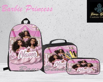 Personalized Backpack Barbie Princess