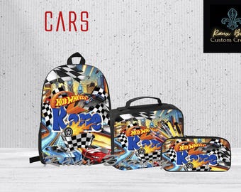 Personalized Backpack Cars