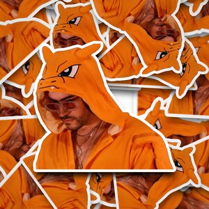 Adesivo tutina di Charizard di Bad Bunny / Adesivi di Bad Bunny / Merchandising di Bad Bunny / Porto Rico / Boricua / Adesivi in vinile