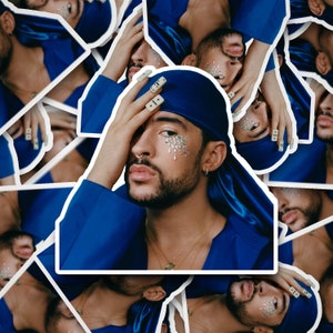 Pegatina de Bad Bunny Durag / Pegatinas de Bad Bunny / Puerto Rico / Pegatinas puertorriqueñas / Pegatinas boricuas / Pegatinas de vinilo