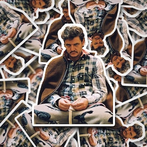Pedro Pascal Glare Sticker  Pedro Pascal       Vinyl Decal for Laptop, Tumbler, Phone