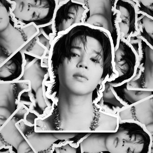 Jimin &#39;W Korea&#39; Sticker |  Stickers | Bangtan Sticker | Vinyl Decal for Laptop, Tumbler, Phone
