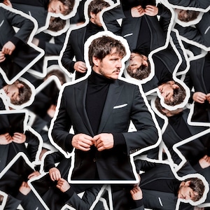 Pedro Pascal Sticker  Pedro Pascal       Vinyl Decal for Laptop, Tumbler, Phone