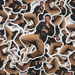 Pedro Pascal Lying Down Sticker  Pedro Pascal       Vinyl Decal for Laptop, Tumbler, Phone