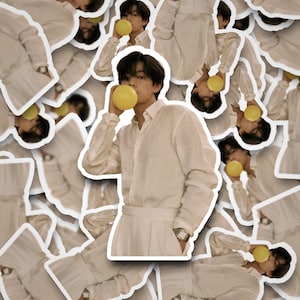V Korean Vogue Sticker | Taehyung Sticker |  Stickers | Bangtan Sticker | Vinyl Decal for Laptop, Tumbler, Phone