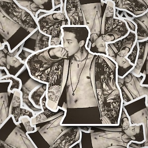 Shirtless Jimin Sticker |  Stickers | Bangtan Sticker | Vinyl Decal for Laptop, Tumbler, Phone