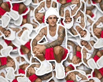 Justin Bieber Squatting Sticker | Justin Bieber Stickers | Justin Bieber Merch | Vinyl Stickers