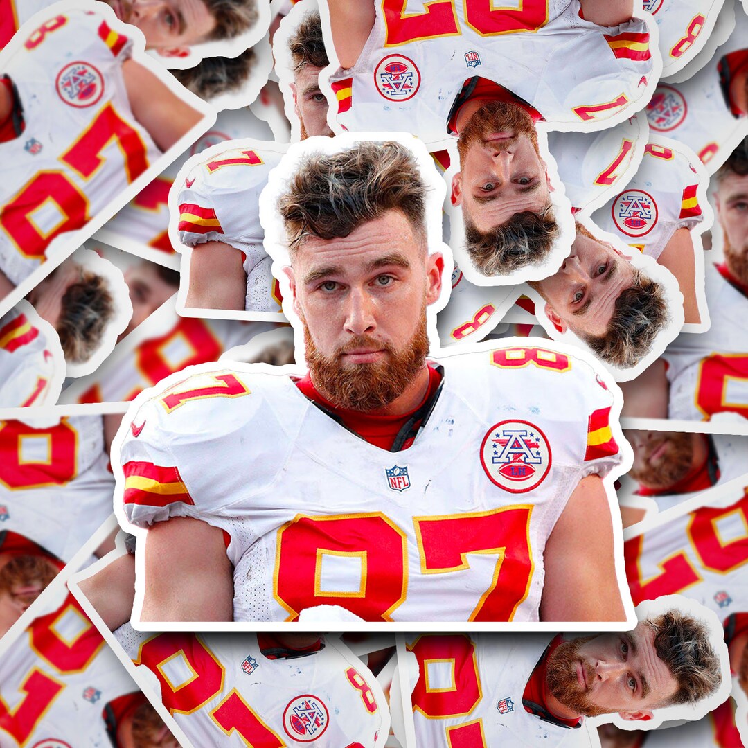 Travis Kelce Stare Sticker Travis Kelce Travis Kelce Sticker Kansas
