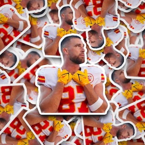 Travis Kelce Football Sticker  Travis Kelce  Travis Kelce Sticker  Kansas City      Sticker