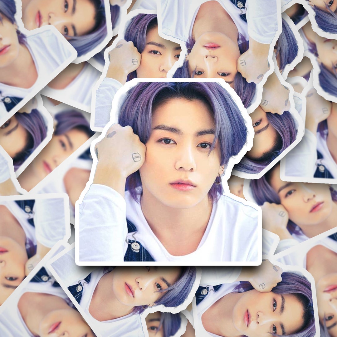 BTS Jungkook Sticker BTS Stickers Bangtan Sticker Vinyl Etsy