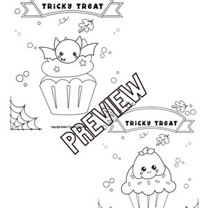 Halloween Colouring Coloring Pages Pumpkin Ghost Bat - Etsy