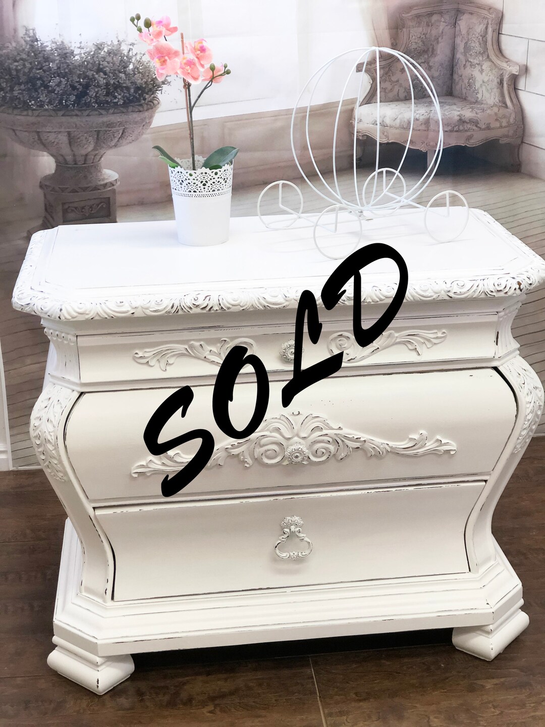 SOLD Bright White Bombay Chest Repainted Furniture Etsy