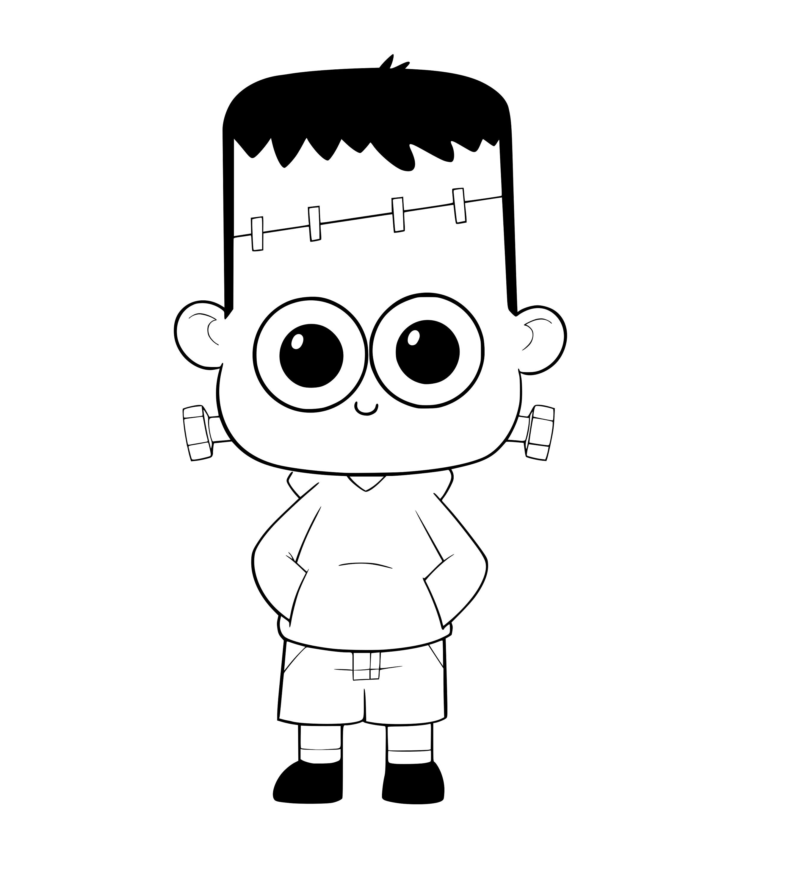 Frankenstein Clip Art Black And White