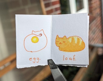 Mini Zine Breakfast Cats