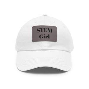 STEM Girl Hat | Leather Patch Rectangle