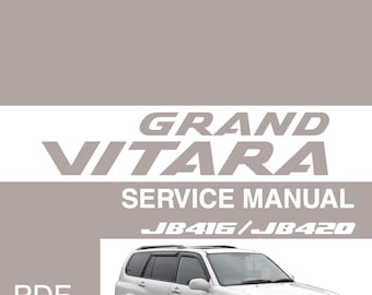 Manual de taller del Suzuki Grand Vitara 2005-08 JB416 JB420