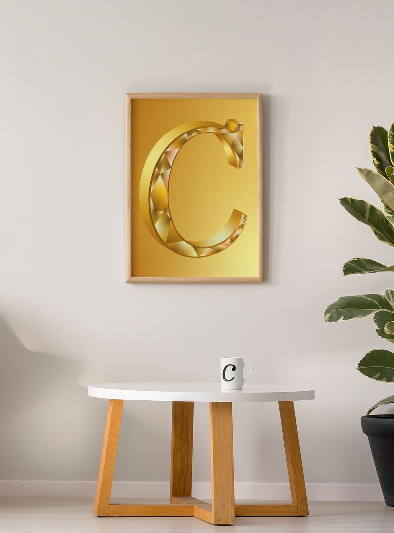 Letter H Printable Wall Art H Initial Wall Art H Initial Print Etsy