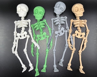 Fun Flexible Skeleton | Halloween | Articulated Figurine | Fidget Toy