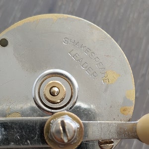 Rare Antique Vintage Leader 250 Yd. Saltwater Fishing Reel Spool Old