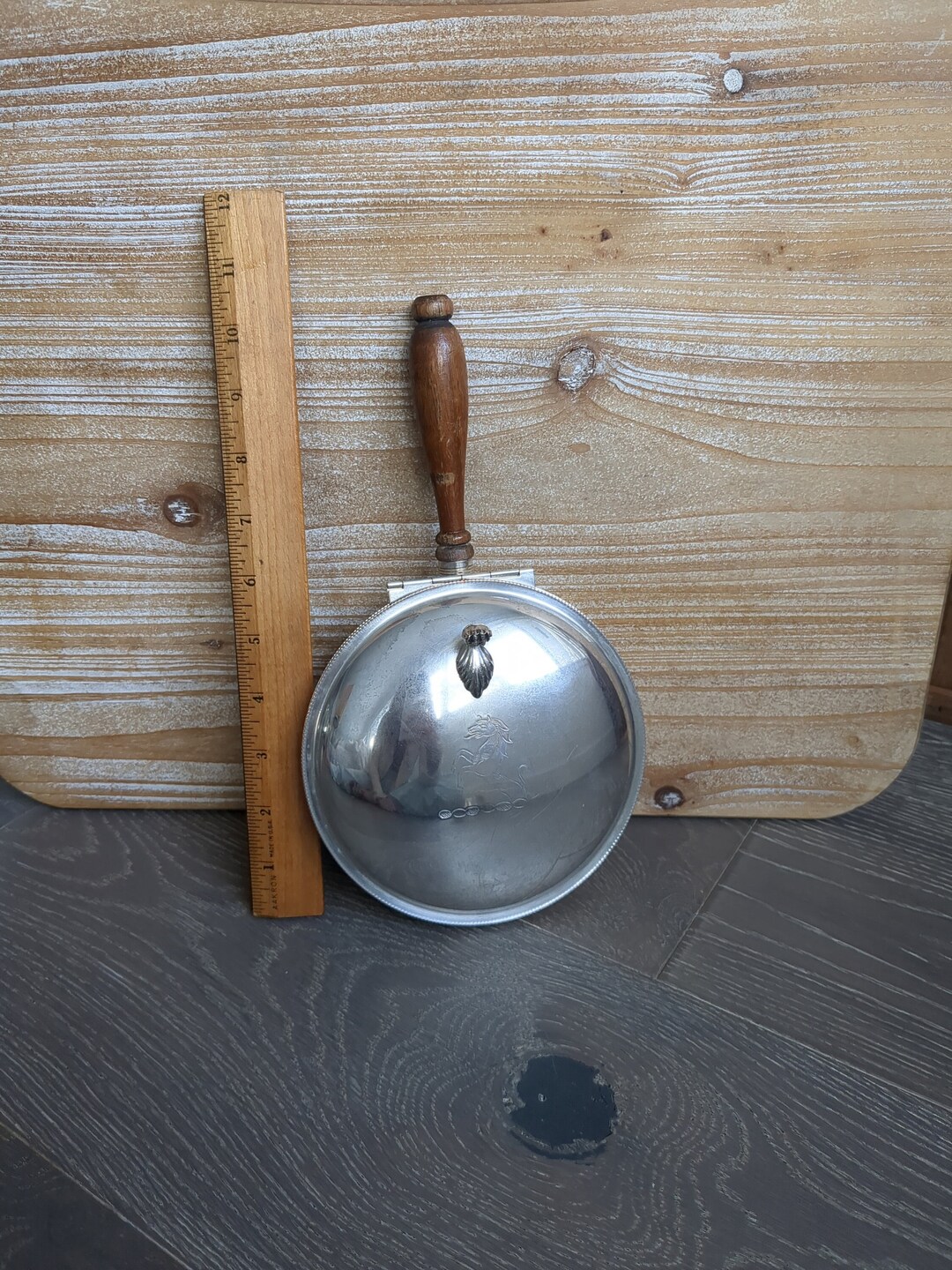 Vintage Sheffield Silverplate Silent Butler Crumb Catcher Ash Etsy