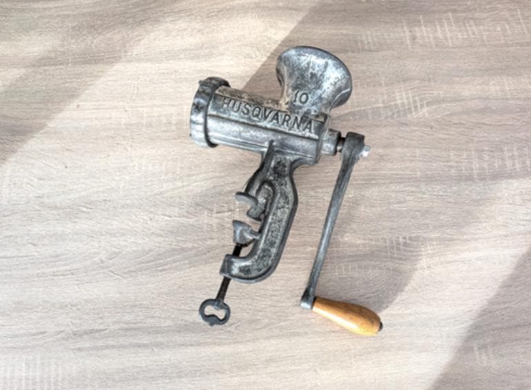 Vintage Husqvarna Meat Grinder - Etsy