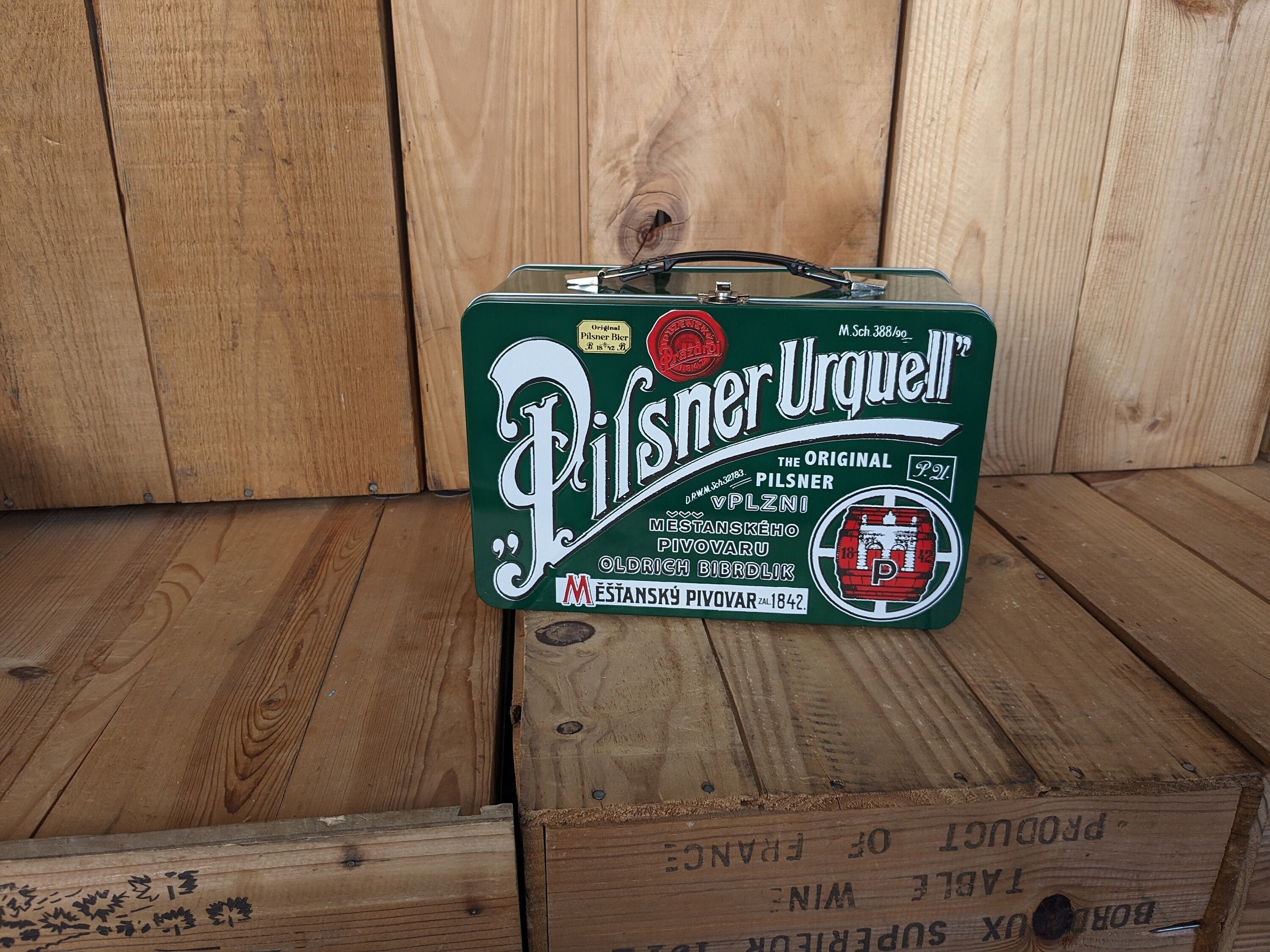 Vintage Pilsner Urquell Commemorative Memorabilia Lunch Box. Etsy