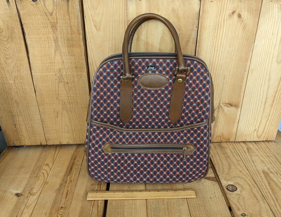 LARK Vintage Tapestry Weekend Carry on Bag Retro Overnight 