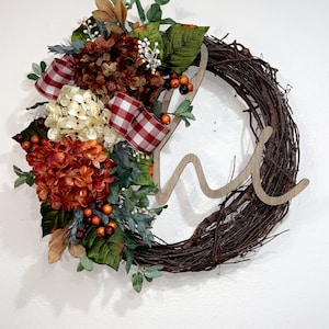 Fall Hydrangea Wreath