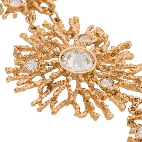 Vintage Signed Kenneth J Lane KJL Gold Sunburst R… - image 5