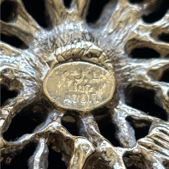 Vintage Signed Kenneth J Lane KJL Gold Sunburst R… - image 9