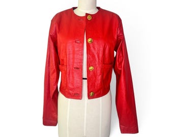 Vintage Chanel Uniform Jacket, Wool Chanel Jacket, Black Wool