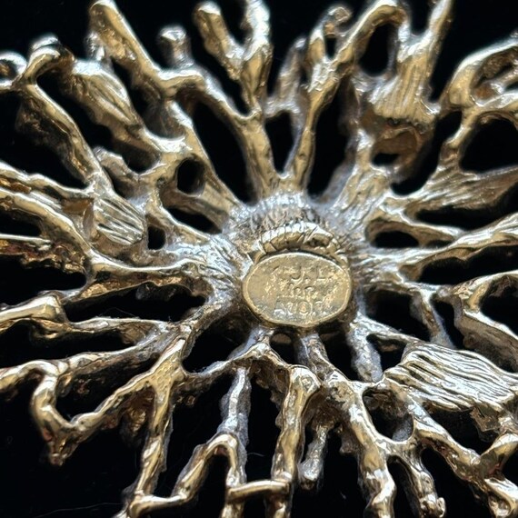 Vintage Signed Kenneth J Lane KJL Gold Sunburst R… - image 8