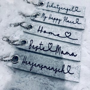 Felt keychain | personalized | with name | lanyard