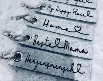 Felt keychain | personalized | with name | lanyard