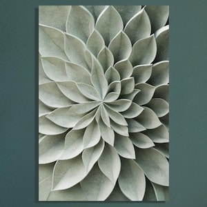Elegant Poster Art: Marble Flower Print Abstract Wall Decor Print - Marble Petal Flower - Wall Art Premium Print