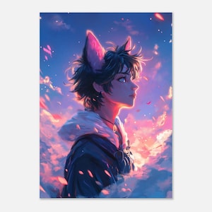 Riku - Cute Ethereal Anime Boy on Premium Matte Paper Poster