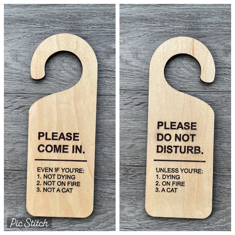 Do Not Disturb Sign I'm in Here Work Door Hanger Door - Etsy