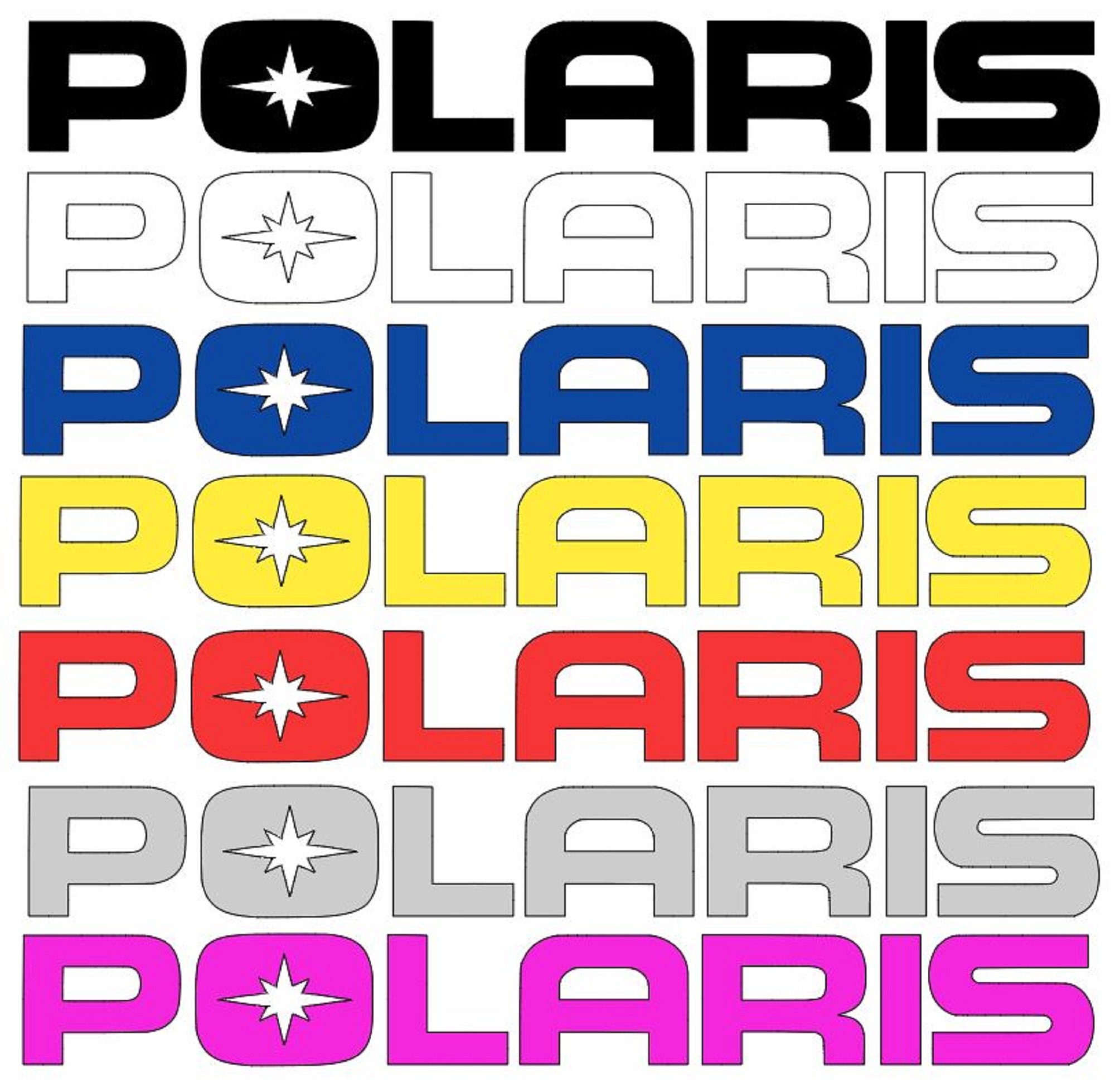 POLARIS DECAL. Choose Your Color Etsy