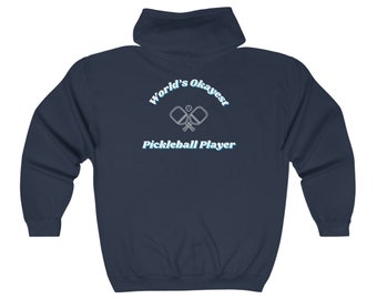 Moletom com zíper para jogador de pickleball mais legal do mundo, moletom com capuz para pickleball, moletom para pickleball, pickleball, presente para pickleball, zíper para pickleball