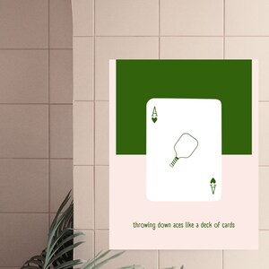 Ace, Pickleball Wall Art, Trendy Art, Colorful Wall Art, Pickleball Poster, Pickle Ball Print, Fun Print, Digital Print, Pickleball Print