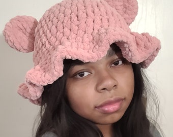 Crochet Bear Bucket Hat